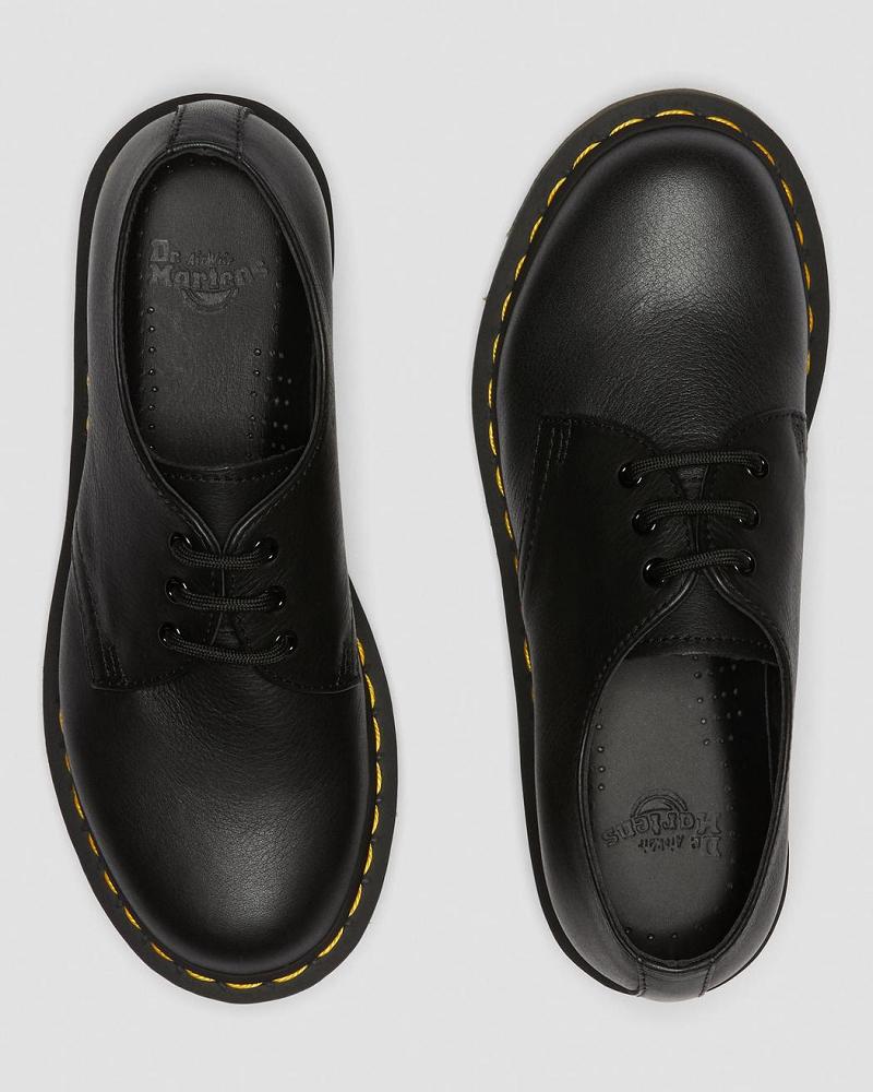 Dr Martens 1461 Virginia Leren Oxford Schoenen Dames Zwart | NL 416DFM